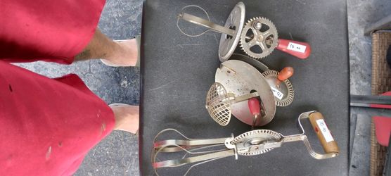 3 Antique 1920's Egg Beaters