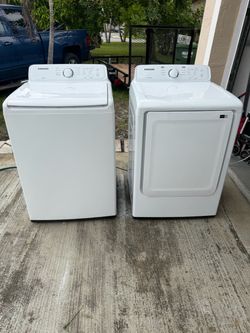 Samsung Washer and Dryer Set 4.1 cu, 7.2 cu 3 months warranty delivery and installation available
