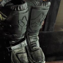 Kids Fox Moto Boots Black $50