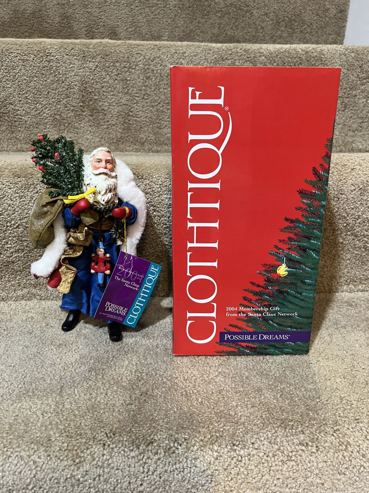 Clothtique Possible Dreams Enchanted Journey Santa Claus Christmas 2003 W/Tags