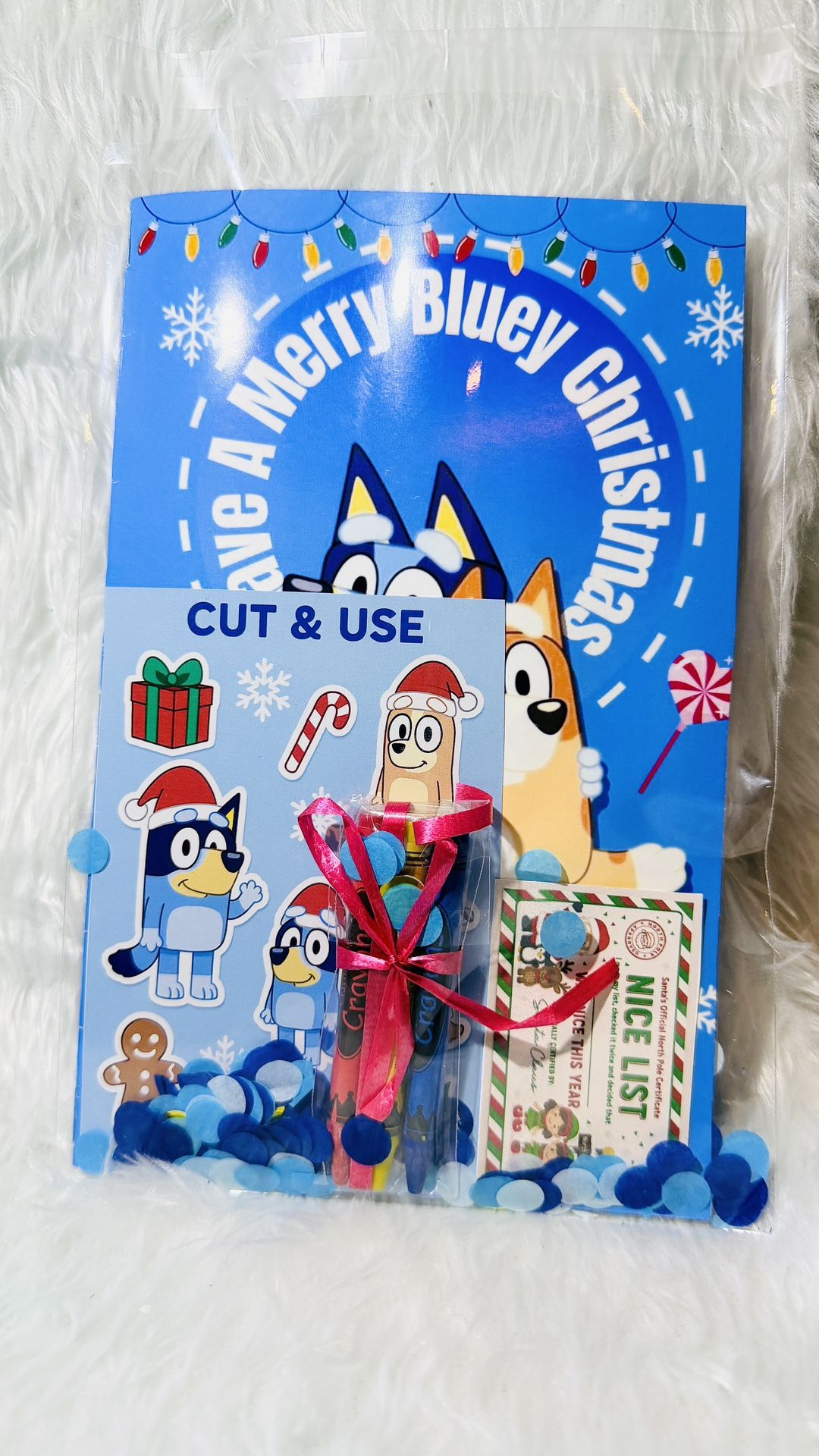 (10 PACK) Bluey Christmas Gift Ready coloring activity Book For Kids