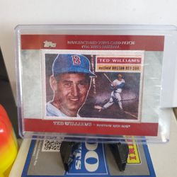 Red Sox Ted Williams Patch Card