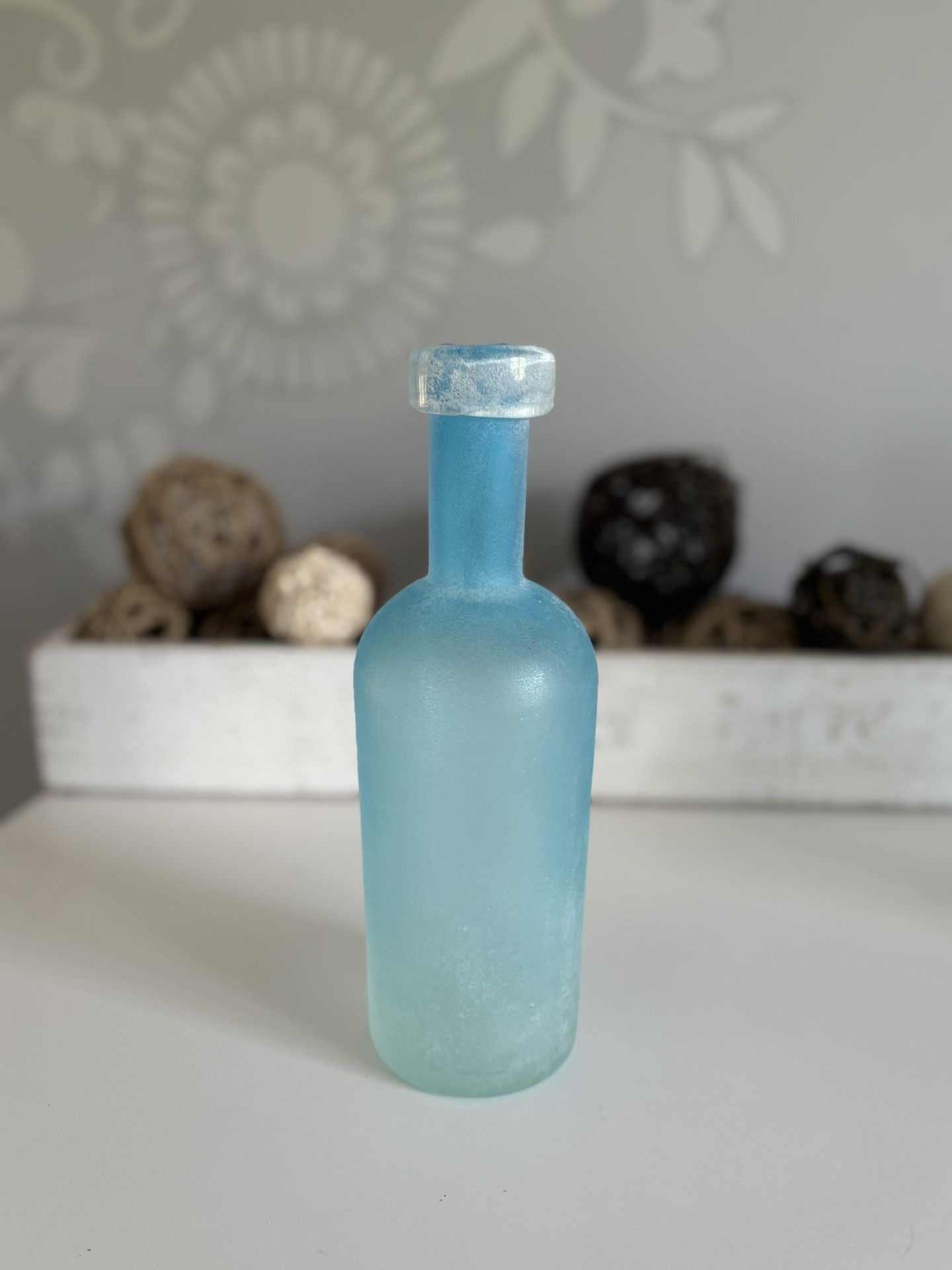Blue Glass Bottle Decor - West Elm