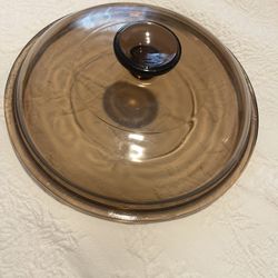 PYREX 8 1/2” Amber Glass Lid