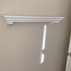 Two Pottery Barn White Wall Shelves $120