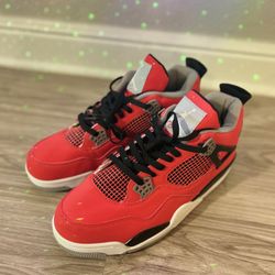 Red Jordan 4 Size 11 New 