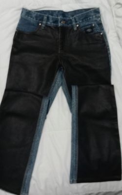 Harley Davidson 2005 Womans Leather Front Jeans
