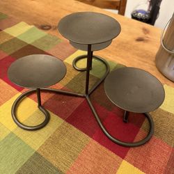 Table Top Metal Candle Holder For Four Candles