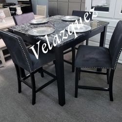 ✅️✅️Black 5pc Counter Height Set✅️