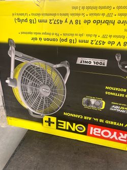 One plus hybrid 18 air cannon drum fan