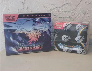 Pokémon Mega Evolution Chaos Rising Elite Trainer Box and Booster Box