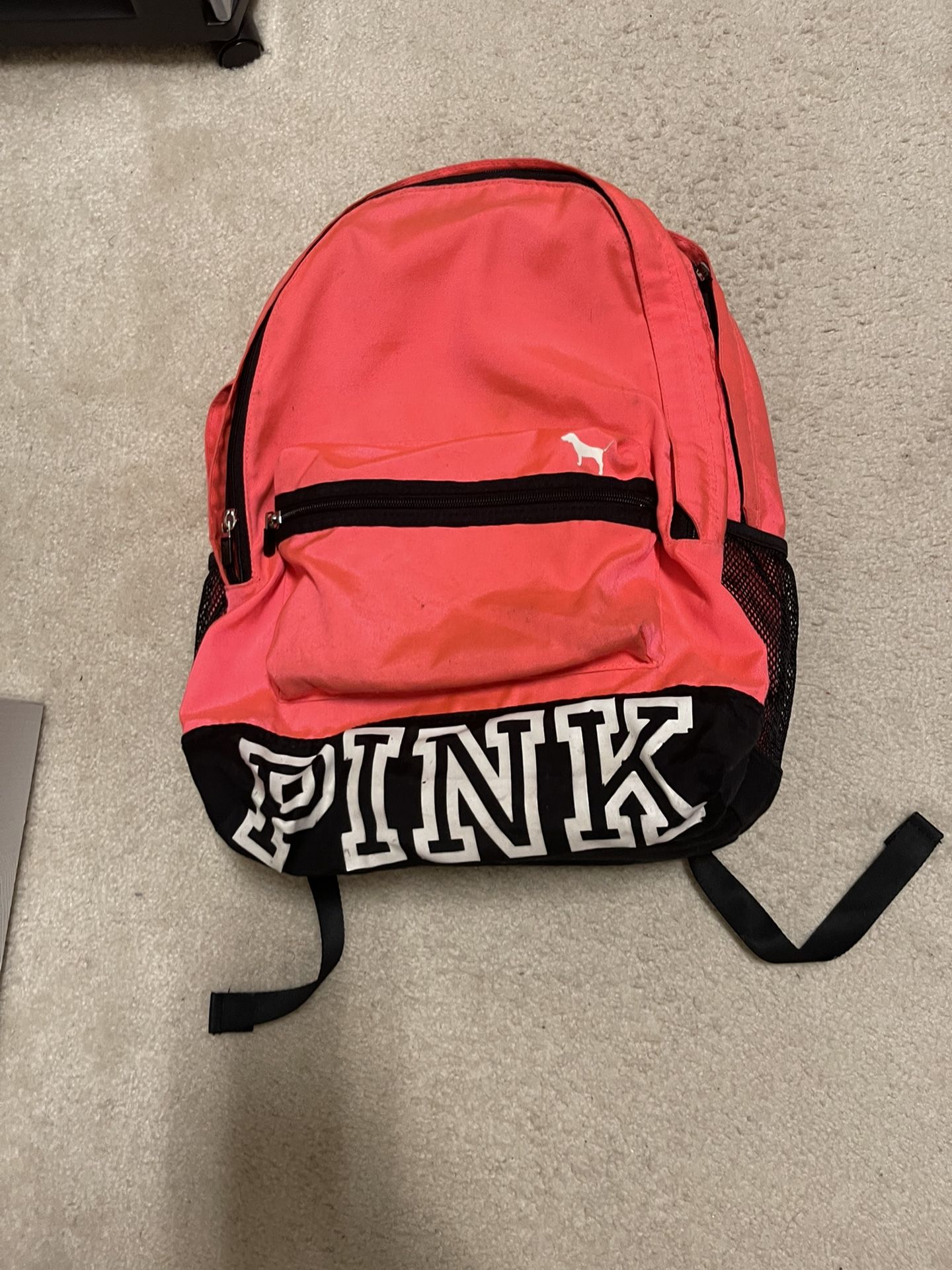 Pink Victoria’s Secret backpack