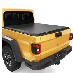 YITAMOTOR Soft Roll Up Truck Bed Tonneau Cover Compatible With 2020 2021 2022 2023 2024 2025 Jeep Gladiator JT 5 Ft Bed W/O Trail Rail System