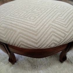 Antique Footstool Wood