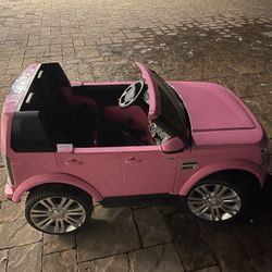 Pink Kids Range Rover Electric Ride-On Car