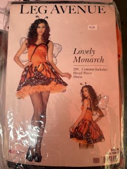 Monarch Butterly Costume Sm And Med New!!