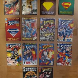 Dc Comics Superman Mixed Lot Of Comic Books 14 Total Great Condition 