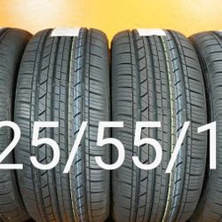 4 New Tires For Sale 225/55/17 We Service Motorcycle Tires