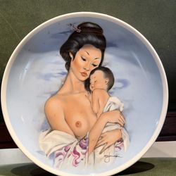 Young Americans MOTHER'S DAY 1978 Plate Leo Jansen Royal Bayreuth Mother & Child