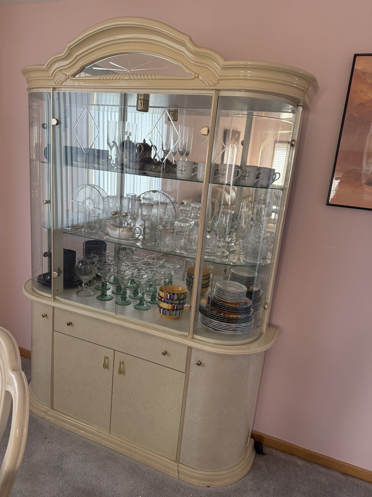 Cream Colored Dining Room Set