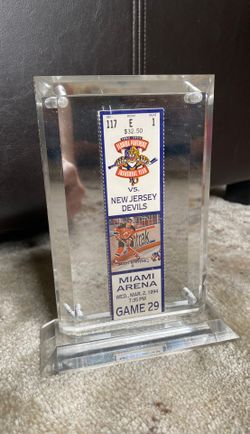 Florida Panthers vs NJ Devils Inaugural Year Ticket