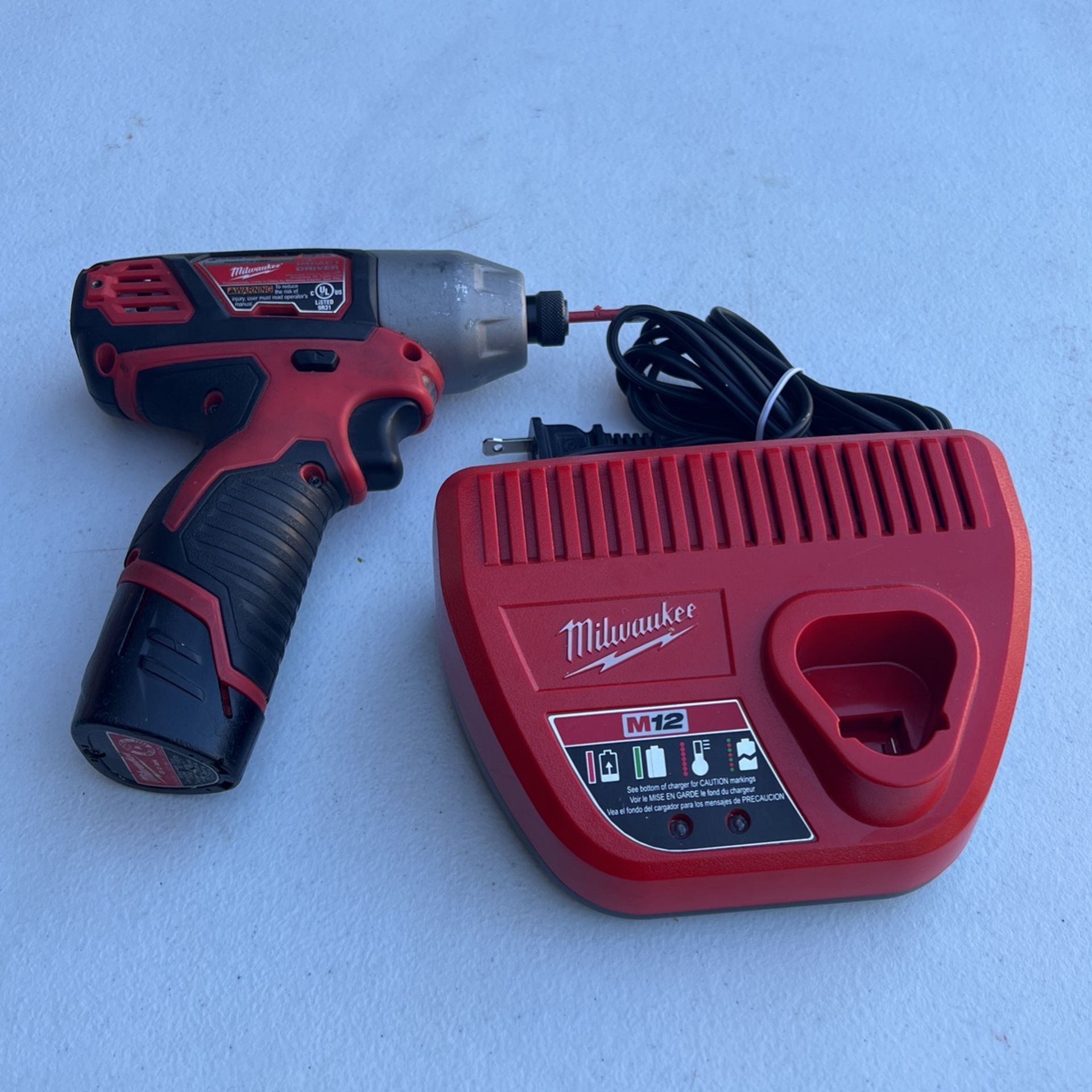 Milwaukee Impact Drill Battery And Charger