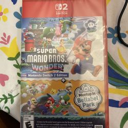 SUPER MARIO BROS. Wonder Nintendo Switch 2 Game Sealed Brand New 