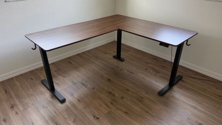 L-Shaped Electric Standing Desk
