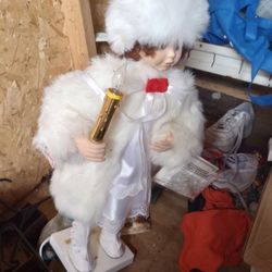 Vintage Light Up Electric Christmas Doll