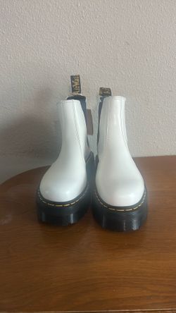 White Dr. Martens Air Cushion Sole Boots