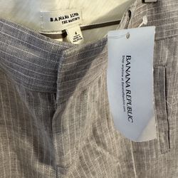 Women’s Linen, Banana Republic, Pants Size 4 NWT