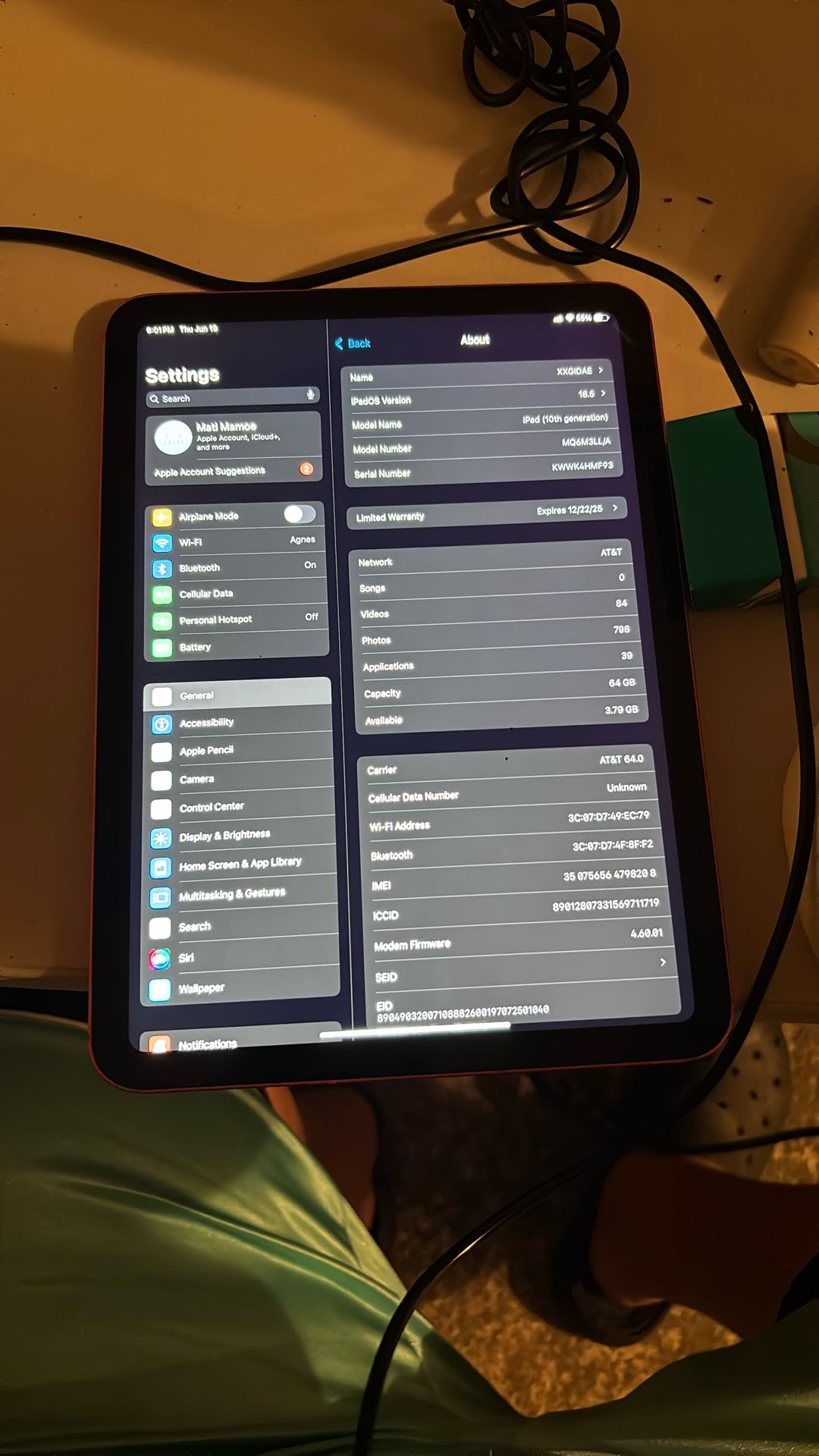 64 GB iPad 10th Generation