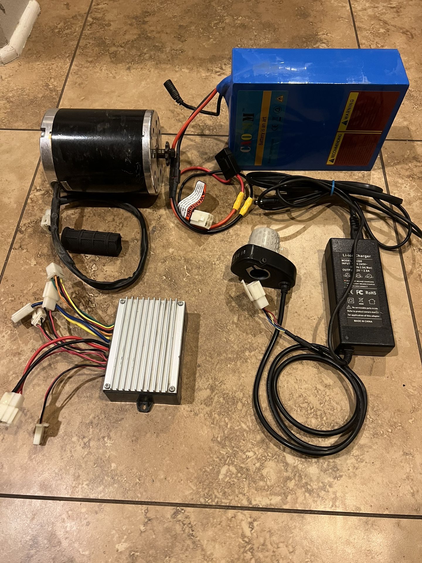 36v razor X650 Motor And Controller With 36v 20ah Li Battery