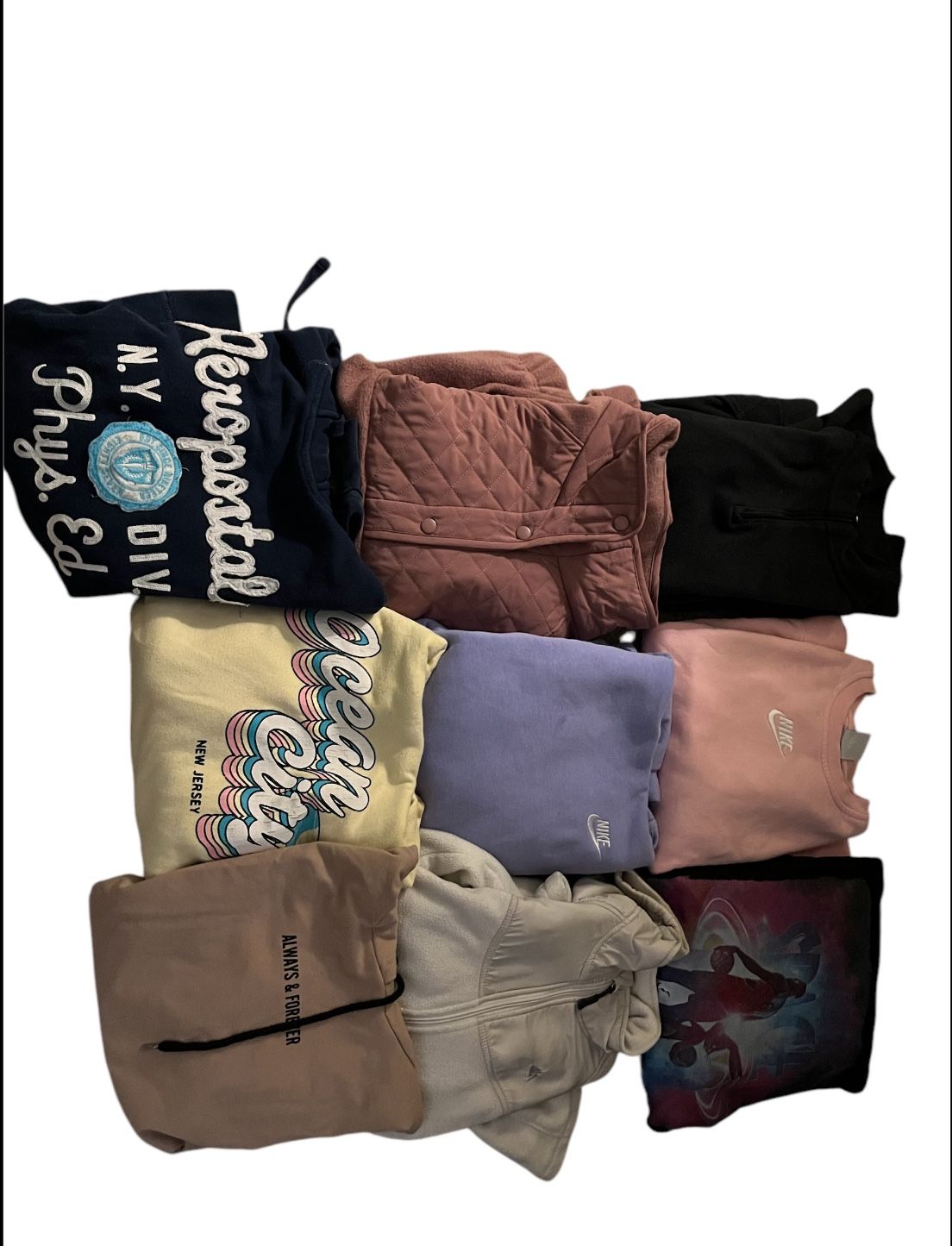 Lot Of Youth Hoodies Sweatshirt Zip Ups Youth Size Medium And Large