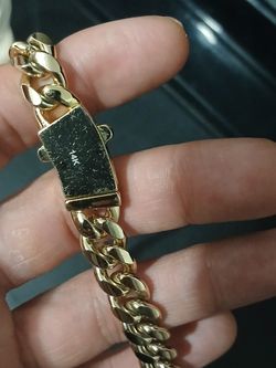 Cuban 14k Gold Plated Chain