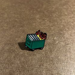 Dumpster Fire Lapel Pin 