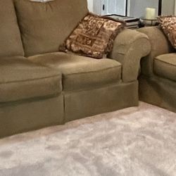 Sofa,Loveseat, pillows 