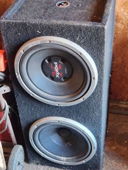 Subwoofer speakers.
