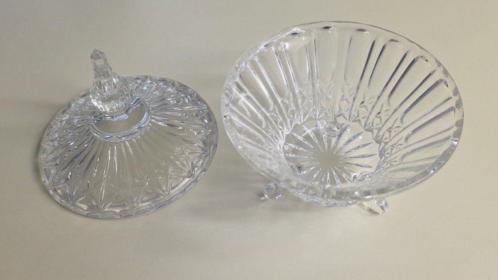 Toscany Lead Crystal Collection. Small Chip On Lid At The Top Point