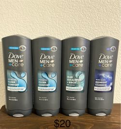 Dove Men+Care Body Wash 4-Pack 18 oz