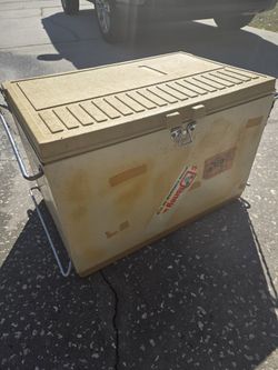 Vintage Coleman 3-Way Convertible Cooler Stand Up Ice Chest Fridge 1970 No Trays