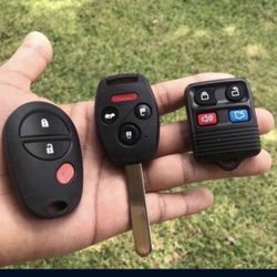 Llaves Keys Fobs Honda Cut And PROGRAMMED TOYOTA HONDA JEEP GM HONDA NISSAN INFINITI 