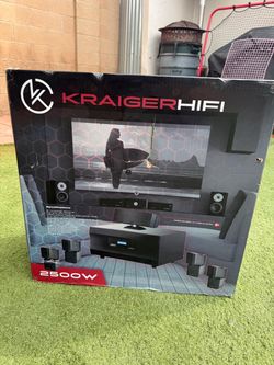 New Kraiger HiFi R-N(contact info removed)W 6 Piece Home Theater System