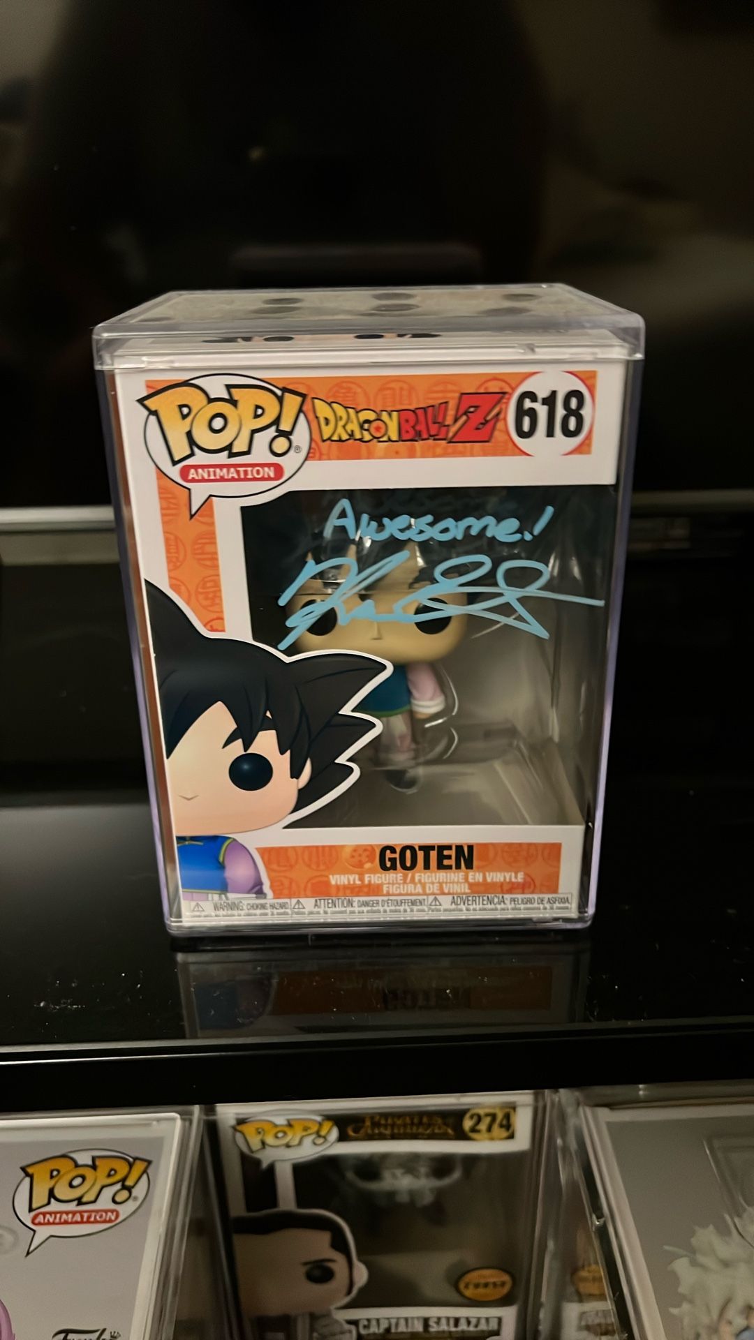 Funko Pop Goten Dragon Ball Z Signed