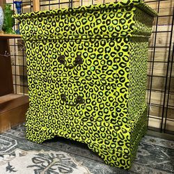 Leopard-Print End table/Nightstand