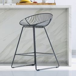 Cosmoliving By Cosmopolitan Ellis Wire Countr Stool 