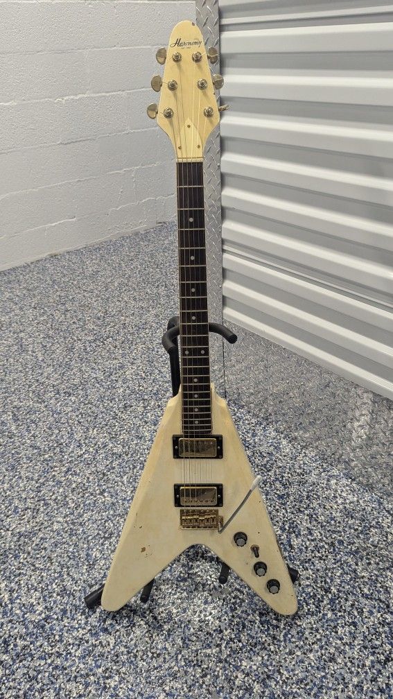 Vintage Harmony Flying V Guitar