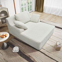 Modern Oversized Lounge Sofa Chair – Corduroy Fabric – Brand New