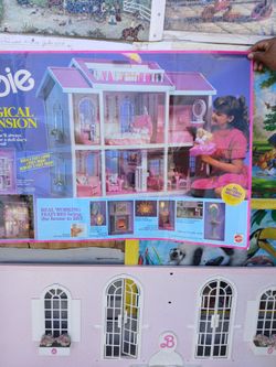 1990 Barbie Magical Mansion Furnished House 4(contact info removed) Vintage Used