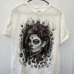 Tattoo Girl Streetwear Day Of The Dead T-Shirt